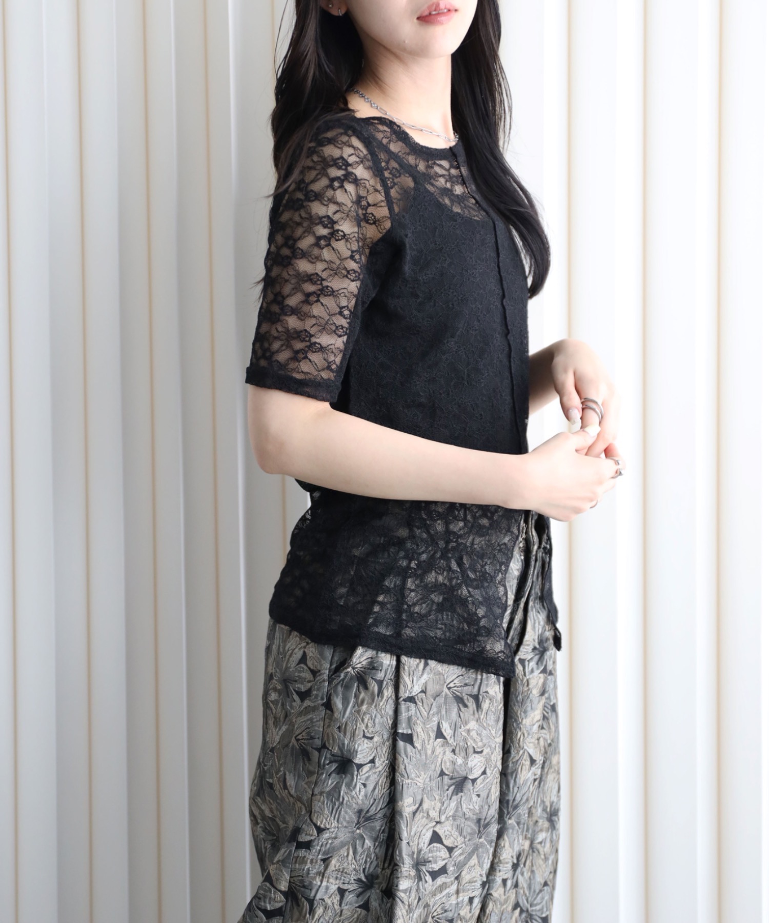 model164cm. 着用サイズ：FREE