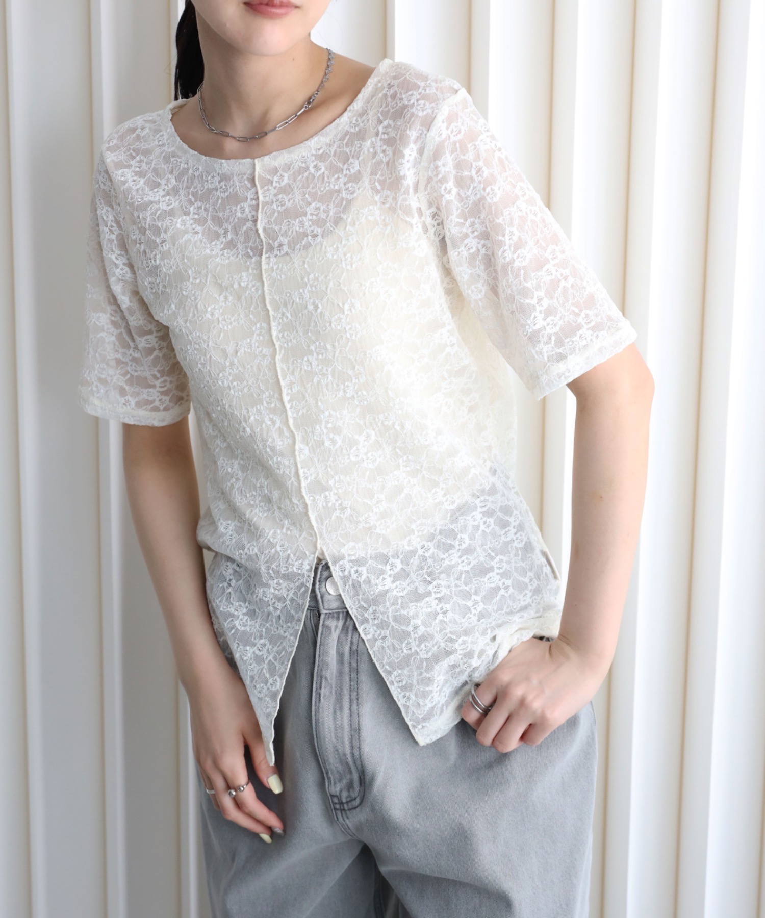 model164cm. 着用サイズ：FREE