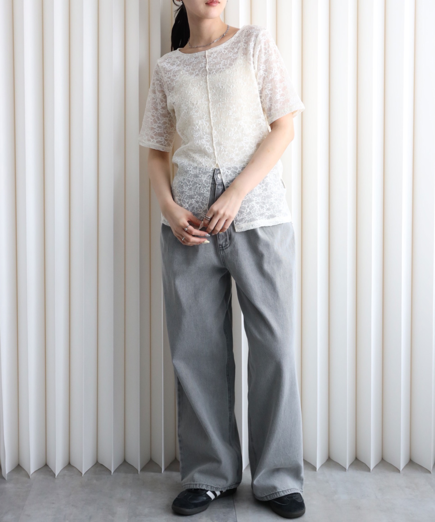 model164cm. 着用サイズ：FREE