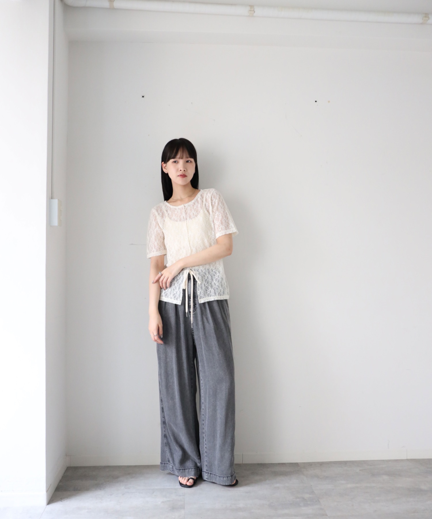 model164cm. 着用サイズ：FREE