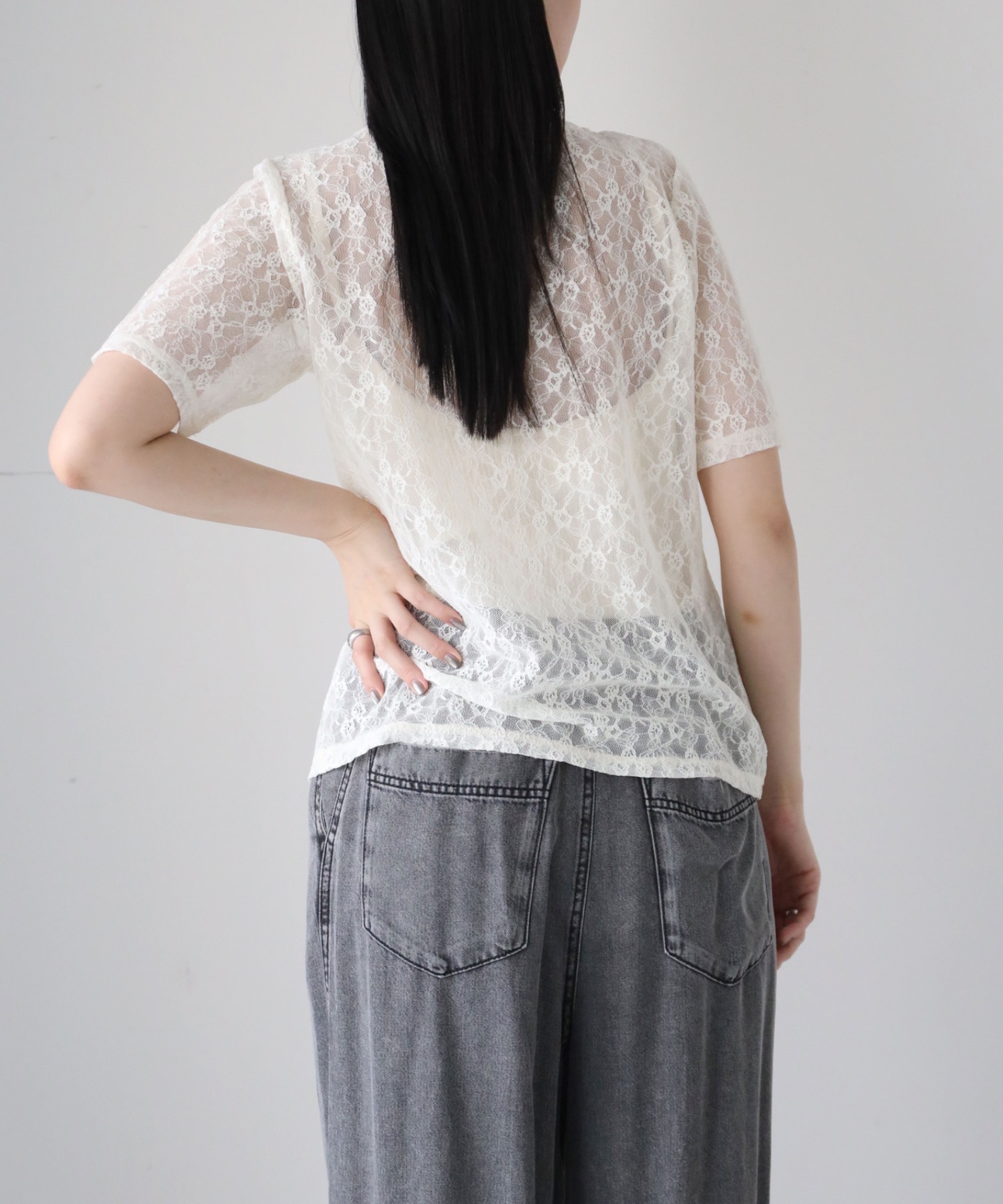model164cm. 着用サイズ：FREE