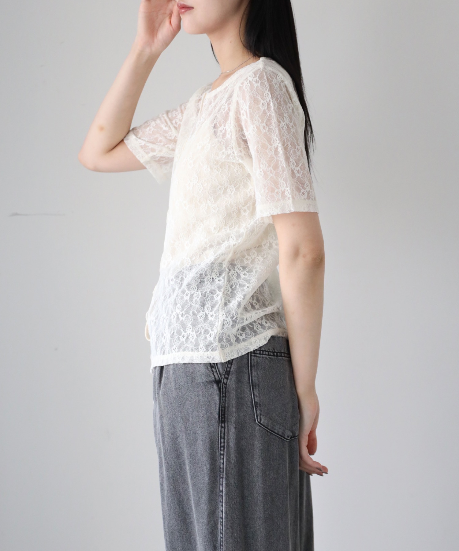 model164cm. 着用サイズ：FREE
