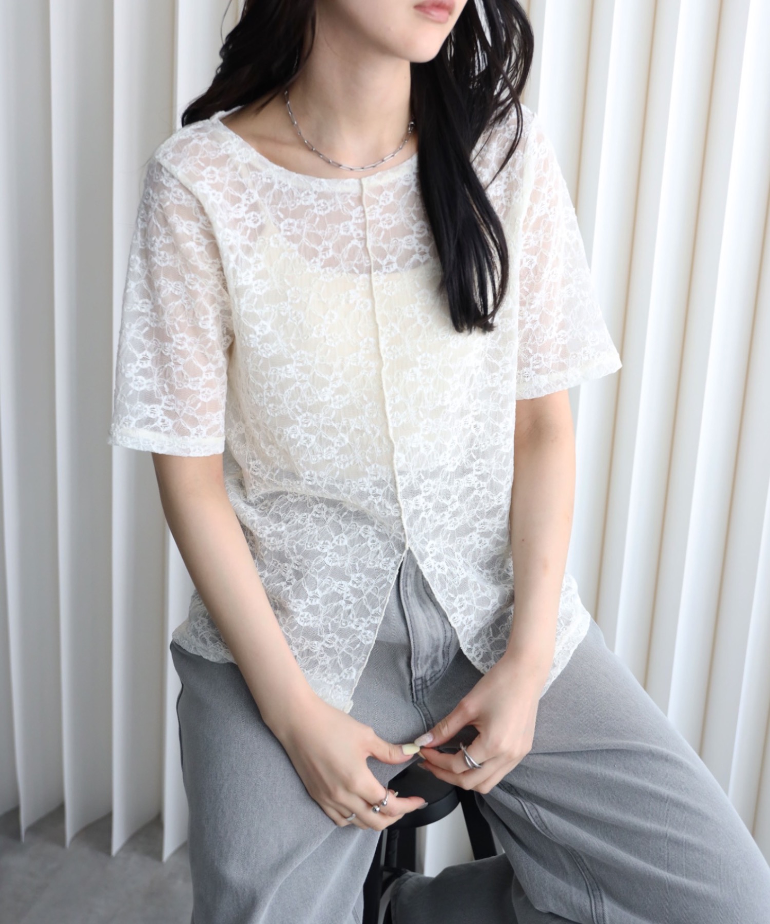 model164cm. 着用サイズ：FREE