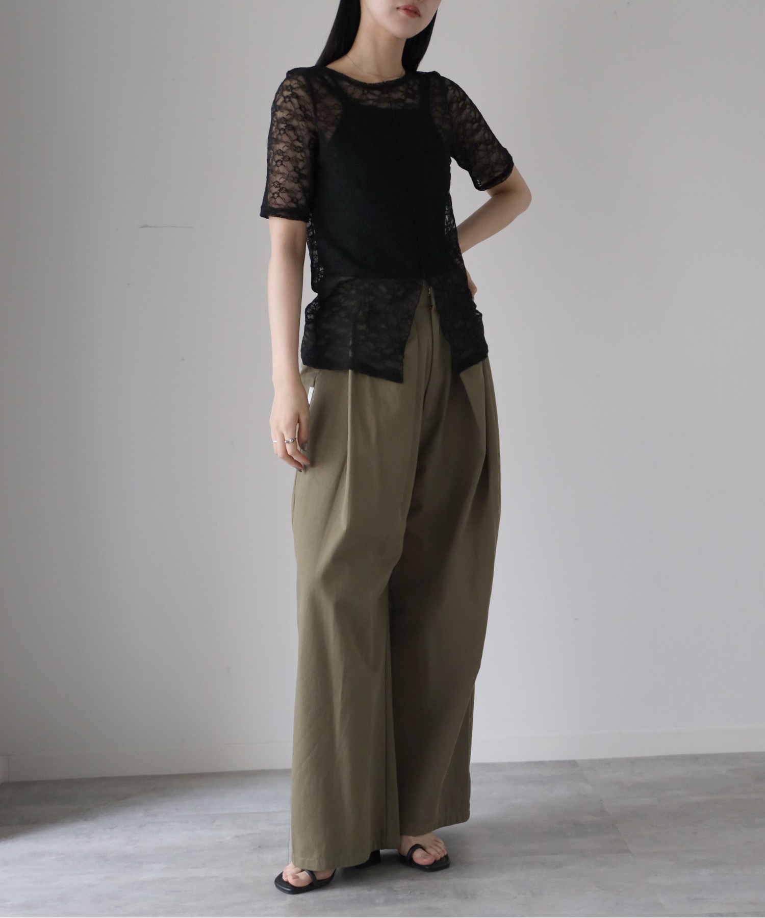model164cm. 着用サイズ：FREE