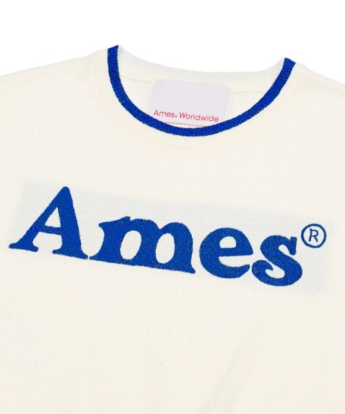 ★AMES-WORLDWIDE★FUZZY BEANIE IVORY★正規品/韓国直送料込 A'GEM/9 × .kom 『AMES WORLDWIDE/アメスワールドワイド』 BASIC