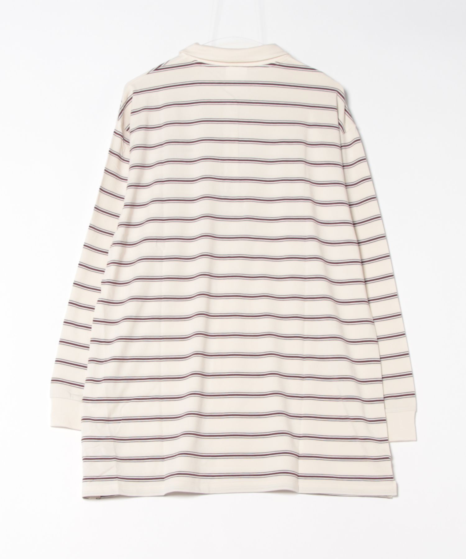 マルチボーダーポロカラーワンピース