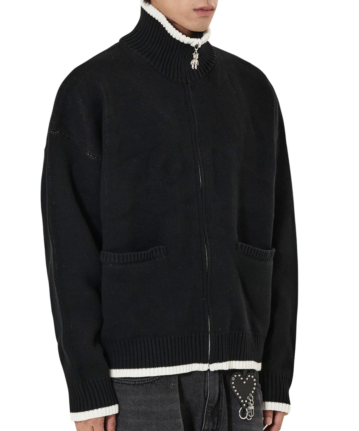 OY/オーワイ』DOLLY KNIT ZIP UP/ドリー ニットジップアップ OY
