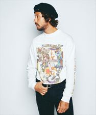 DESTROY ALL MONSTERS/GREATEST SHOW IN DETROIT プリント リブ付Tシャツ