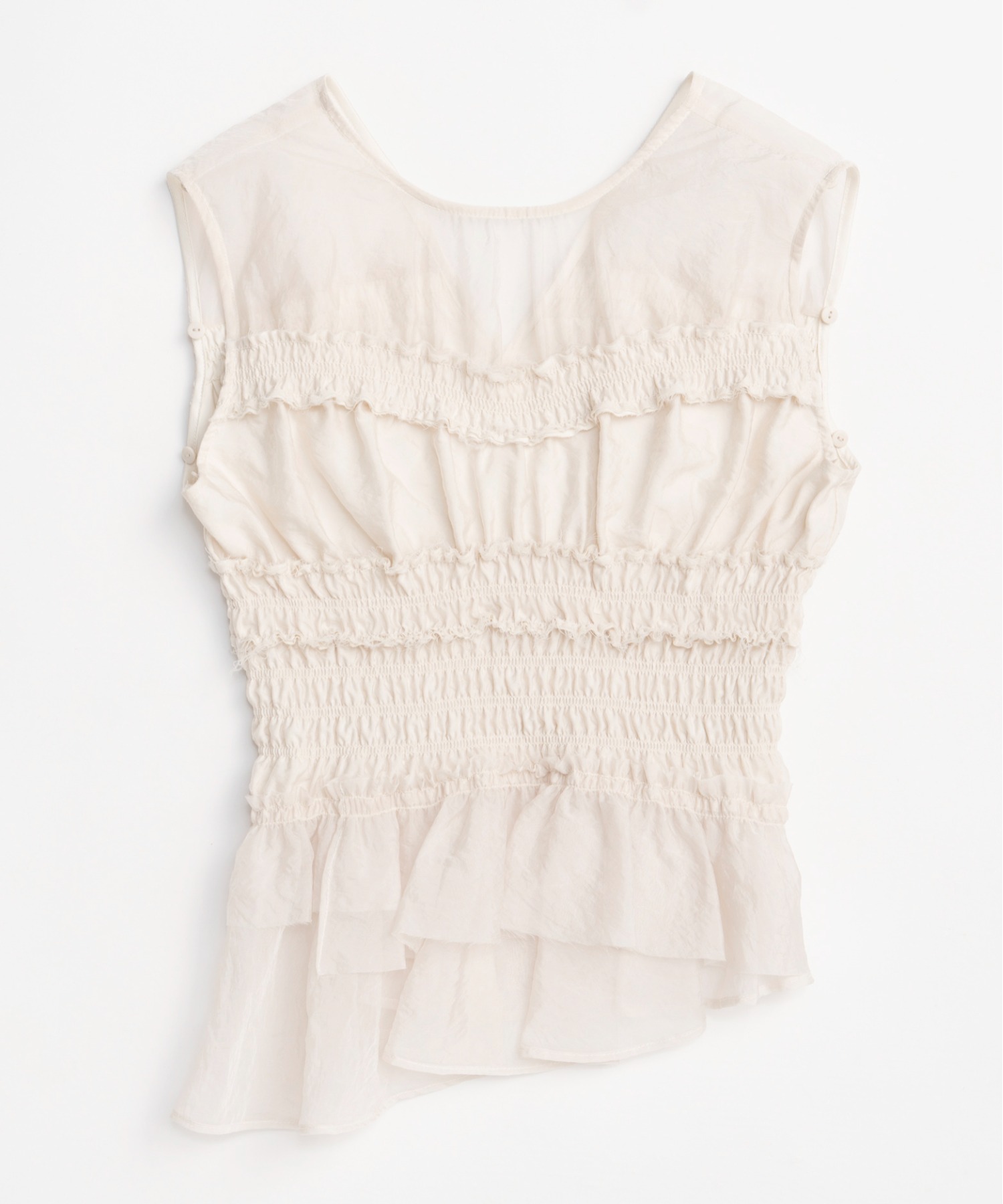 メゾンスペシャル｜2way Sleeve Ruffle Blouse MAISON SPECIAL｜2way Sleeve Ruffle Blouse | Rakuten Fashion(楽天