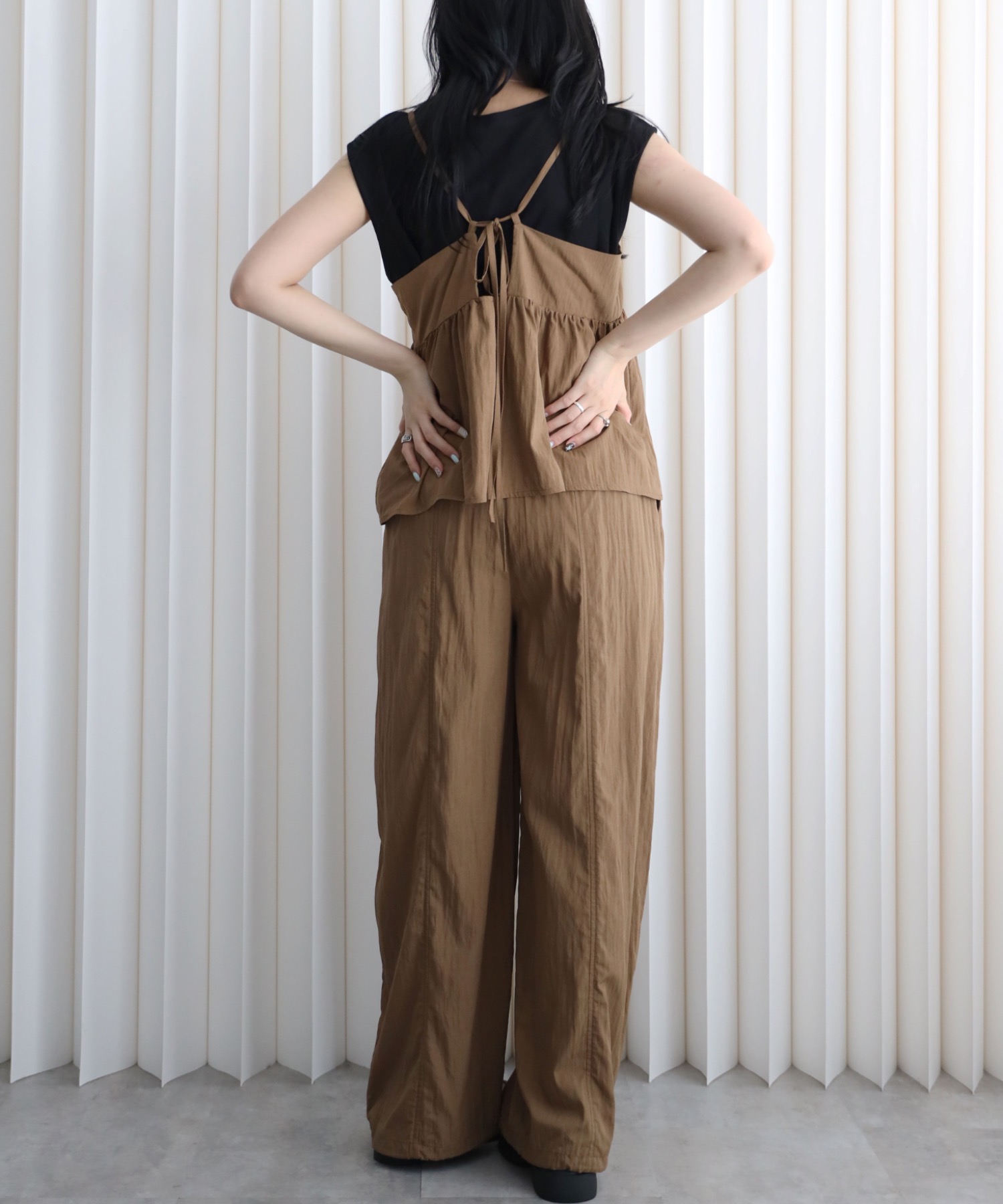 model：164cm. 着用サイズ：FREE