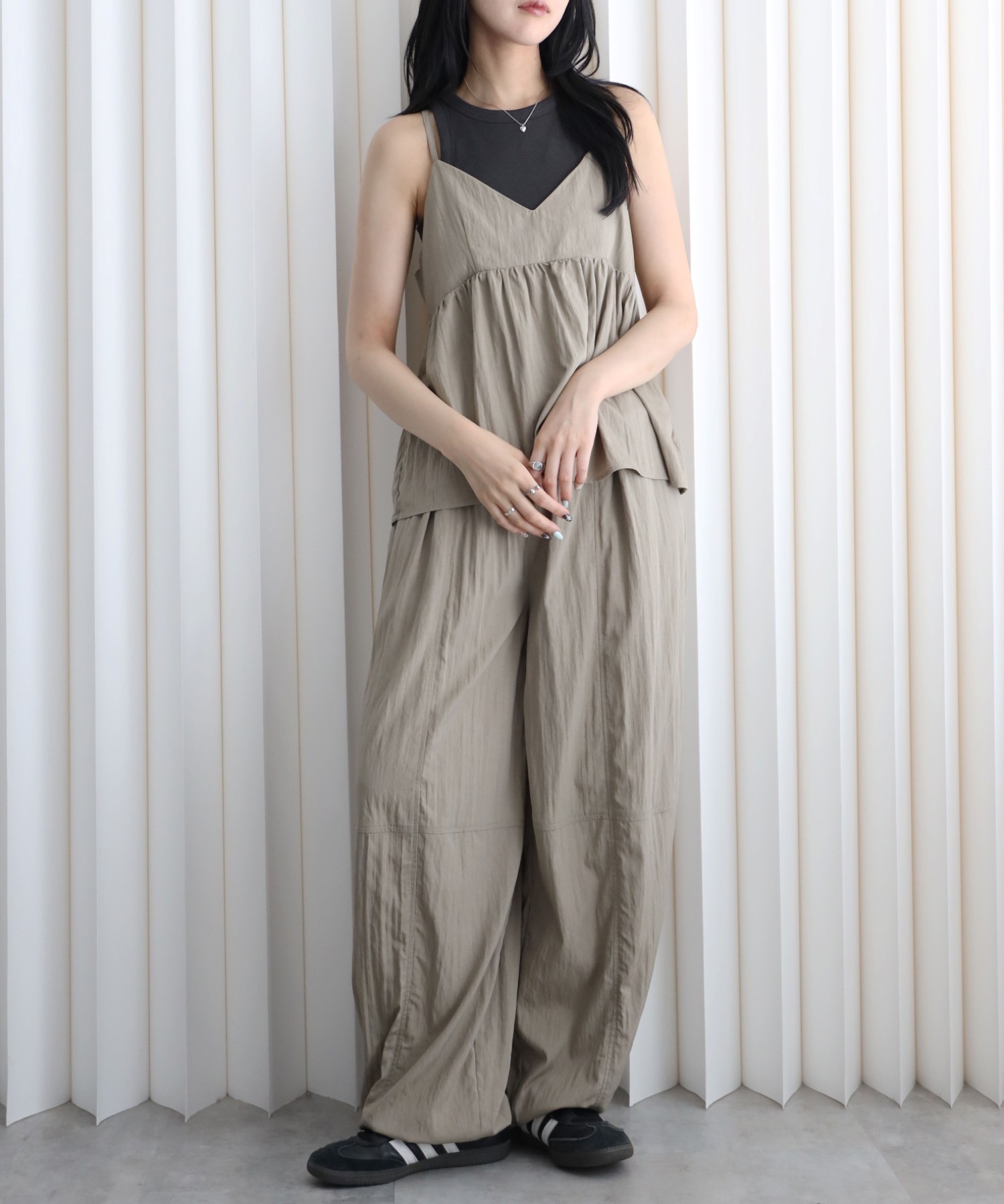 model：164cm. 着用サイズ：FREE