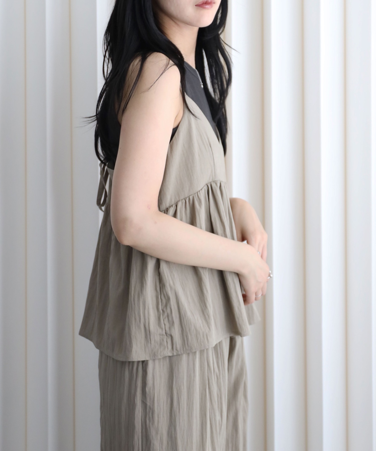 model：164cm. 着用サイズ：FREE