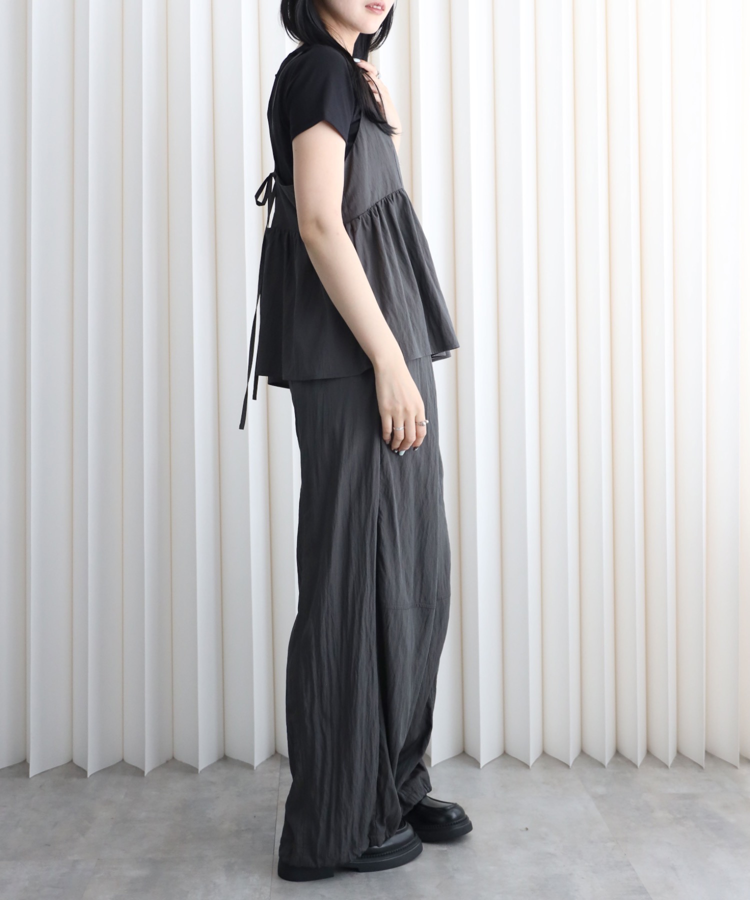 model：164cm. 着用サイズ：FREE