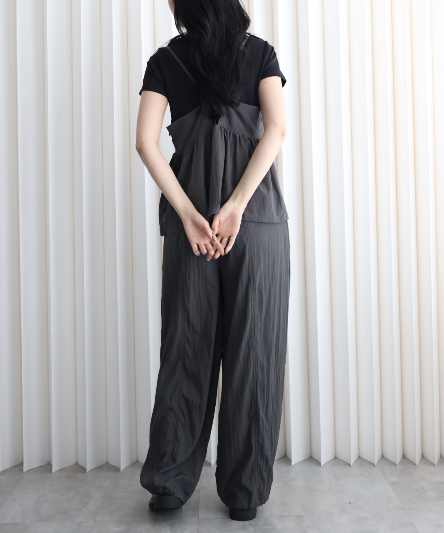 model：164cm. 着用サイズ：FREE
