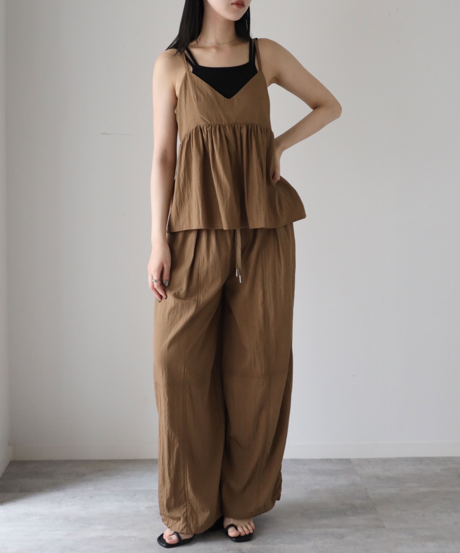 model：164cm. 着用サイズ：FREE