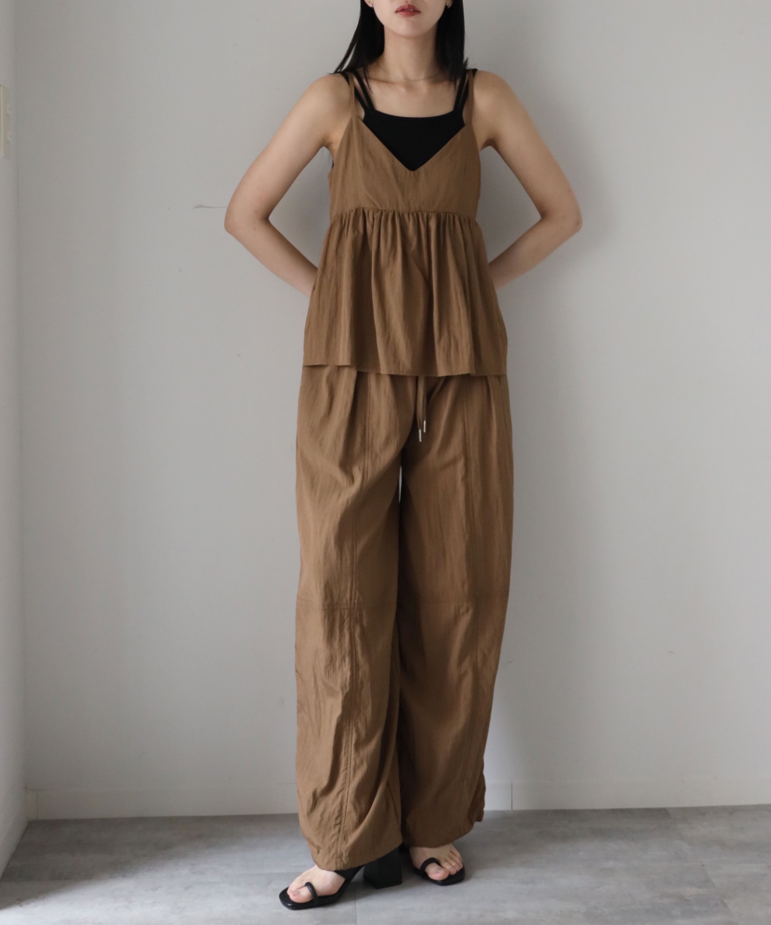 model：164cm. 着用サイズ：FREE