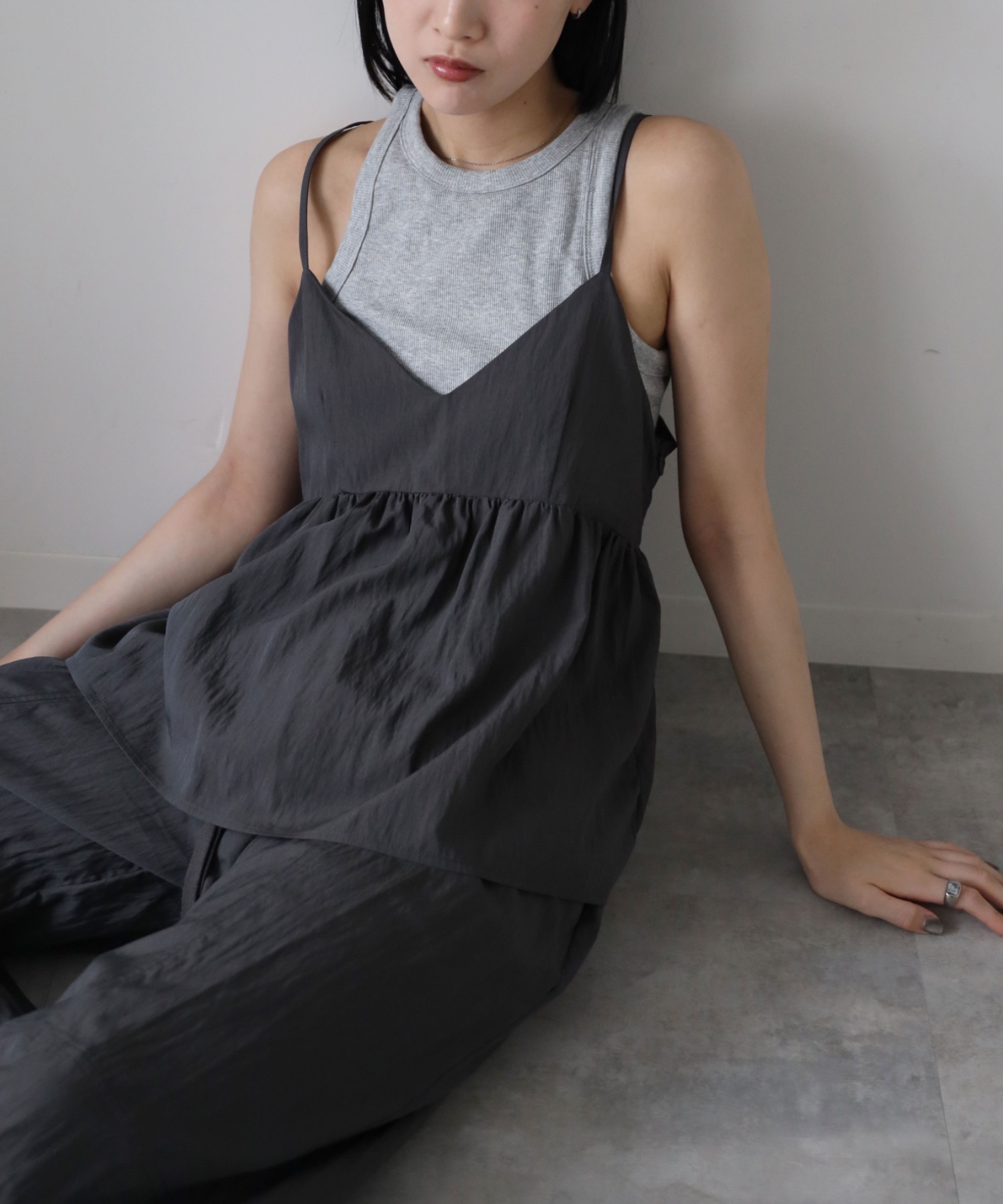 model：164cm. 着用サイズ：FREE