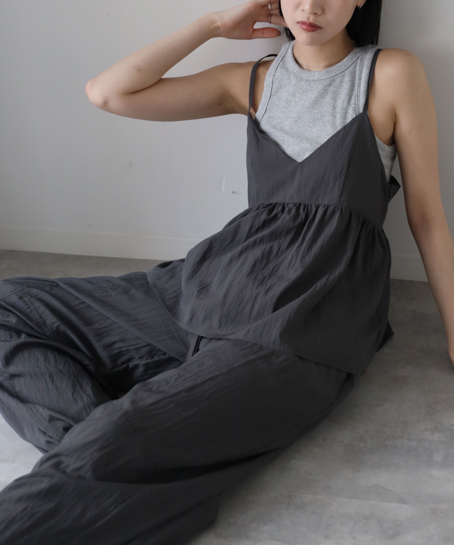 model：164cm. 着用サイズ：FREE