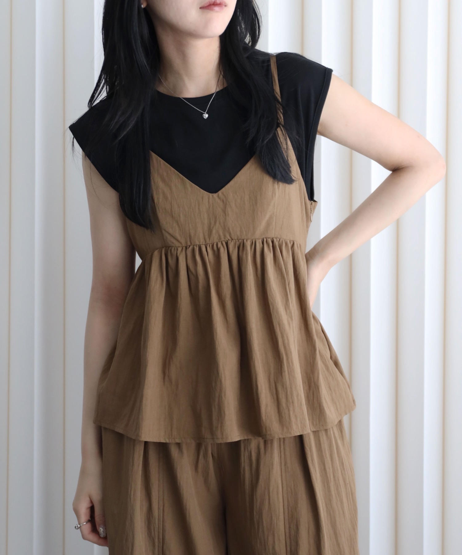 model：164cm. 着用サイズ：FREE