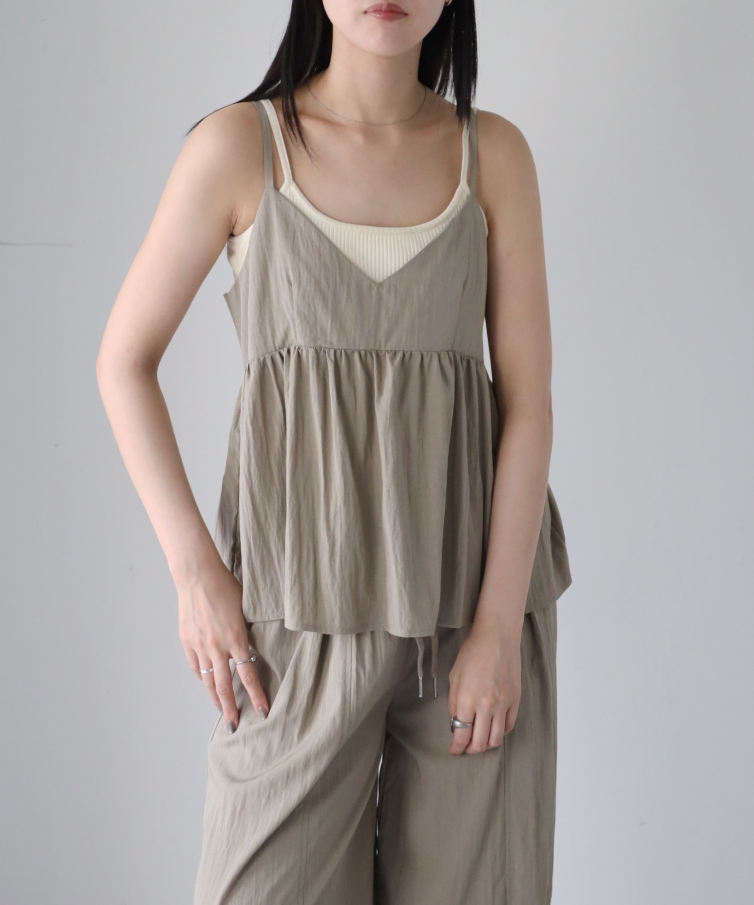 model：164cm. 着用サイズ：FREE