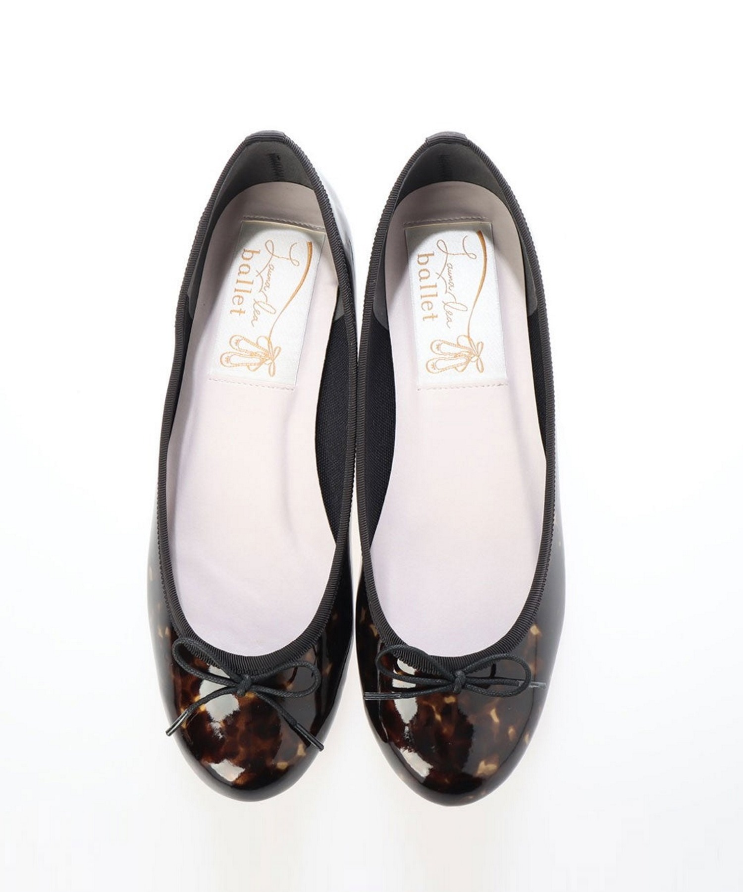 限定カラー べっ甲 ラウンドトゥバレエシューズ Rb1405