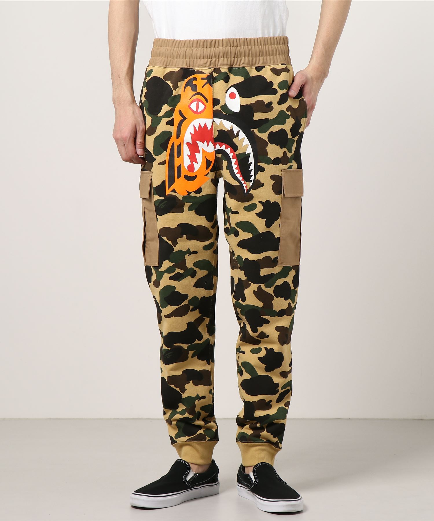 1st Camo Tiger Shark Slim Cargo お見舞い Sweat M Pants