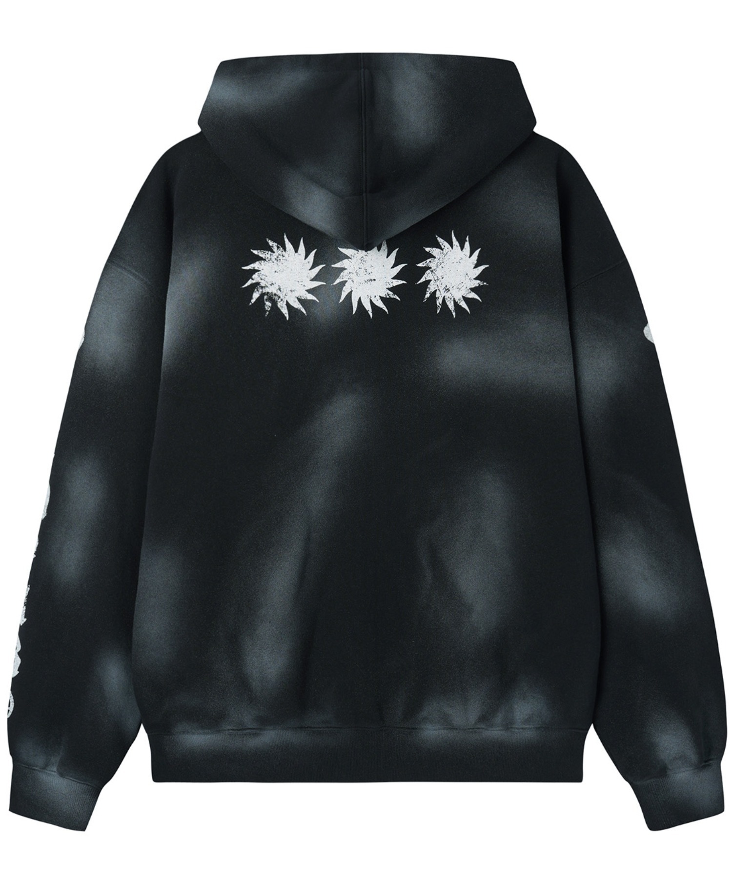 OY/オーワイ』DIRTY SPRAY EFFECT HOODIE ZIP UP/スプレージップ