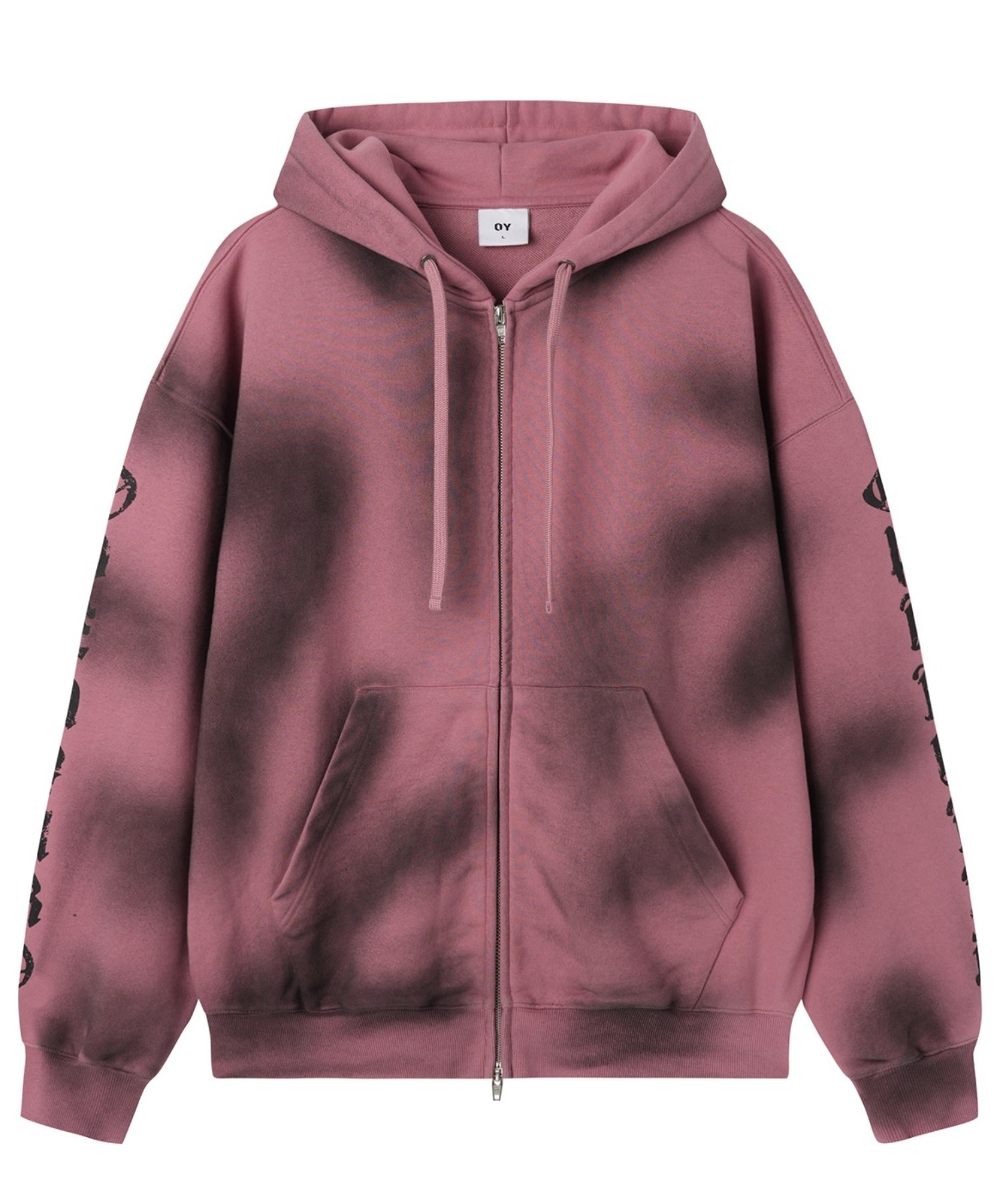 OY/オーワイ』DIRTY SPRAY EFFECT HOODIE ZIP UP/スプレージップアップ