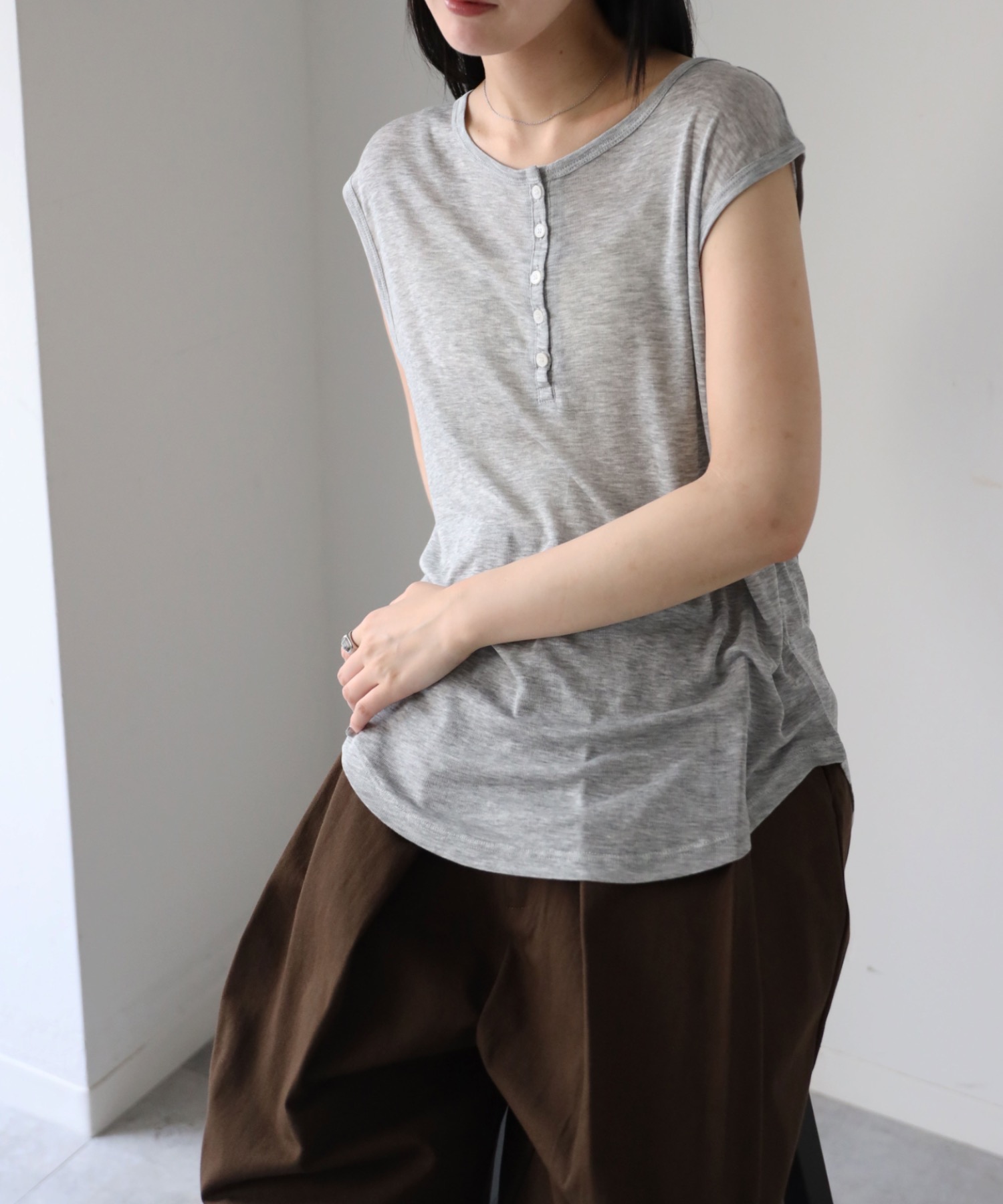 model：164cm. 着用サイズ：FREE