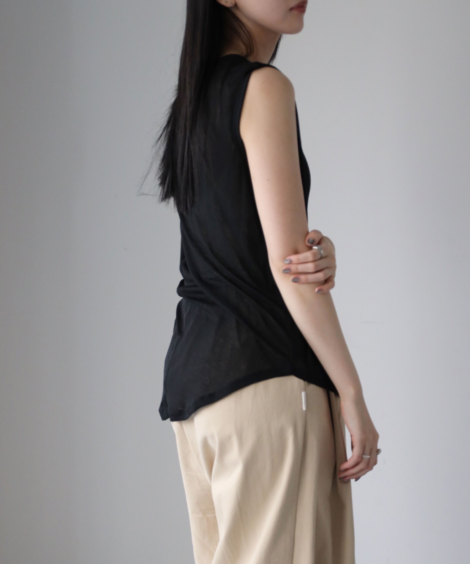 model：164cm. 着用サイズ：FREE