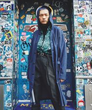 BB WALDOW プリント ロングジャケット