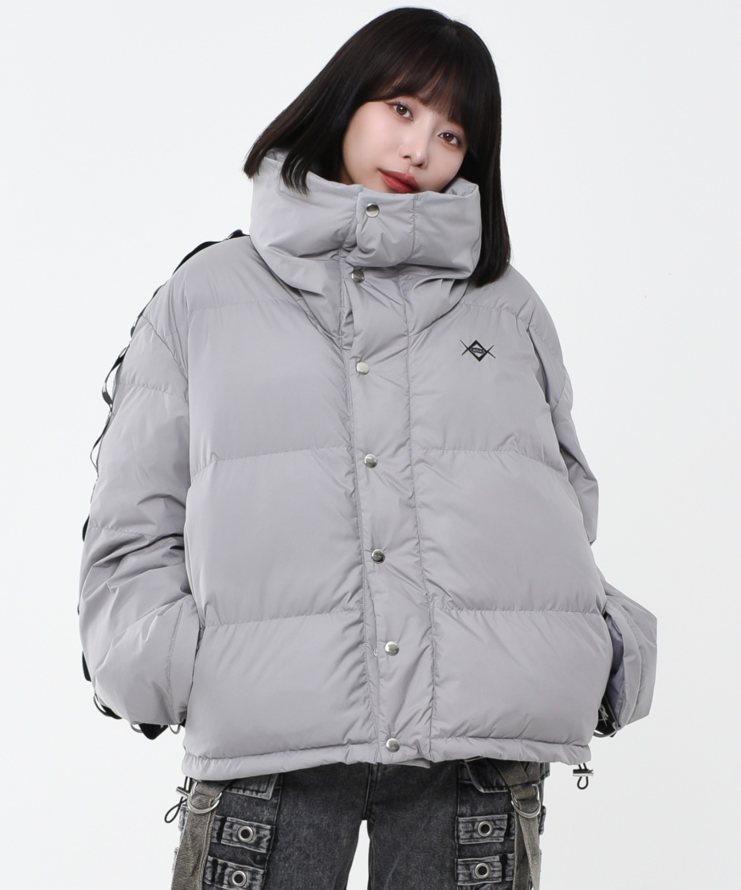 REFLEM/レフレム』Dリングロゴテープ中綿ジャケット