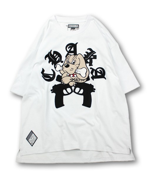 A'GEM/9 × .kom『GALFY/ガルフィー』 チャカパッチ ティーシャツ 半袖 