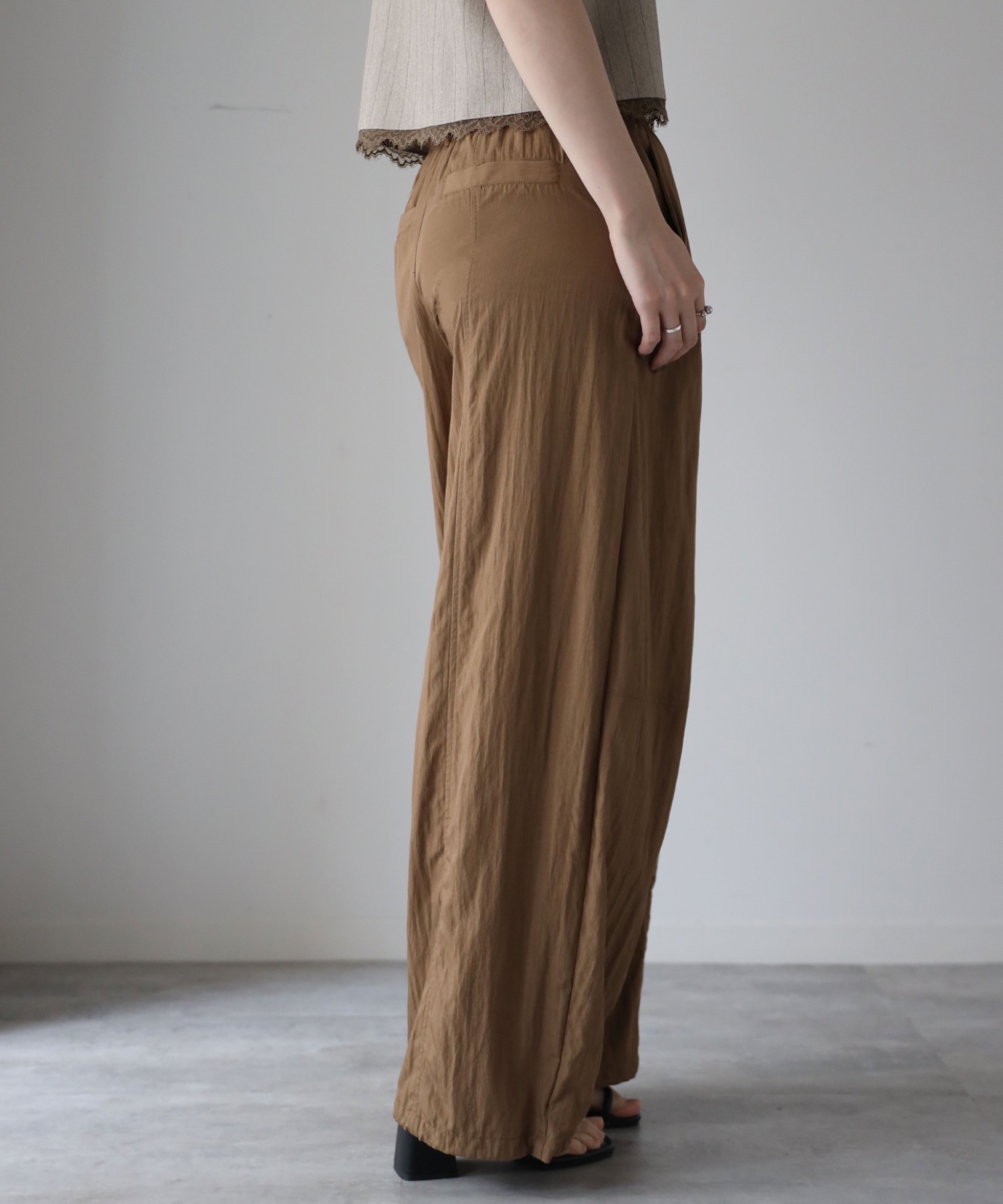 model：164cm.  着用サイズ：FREE