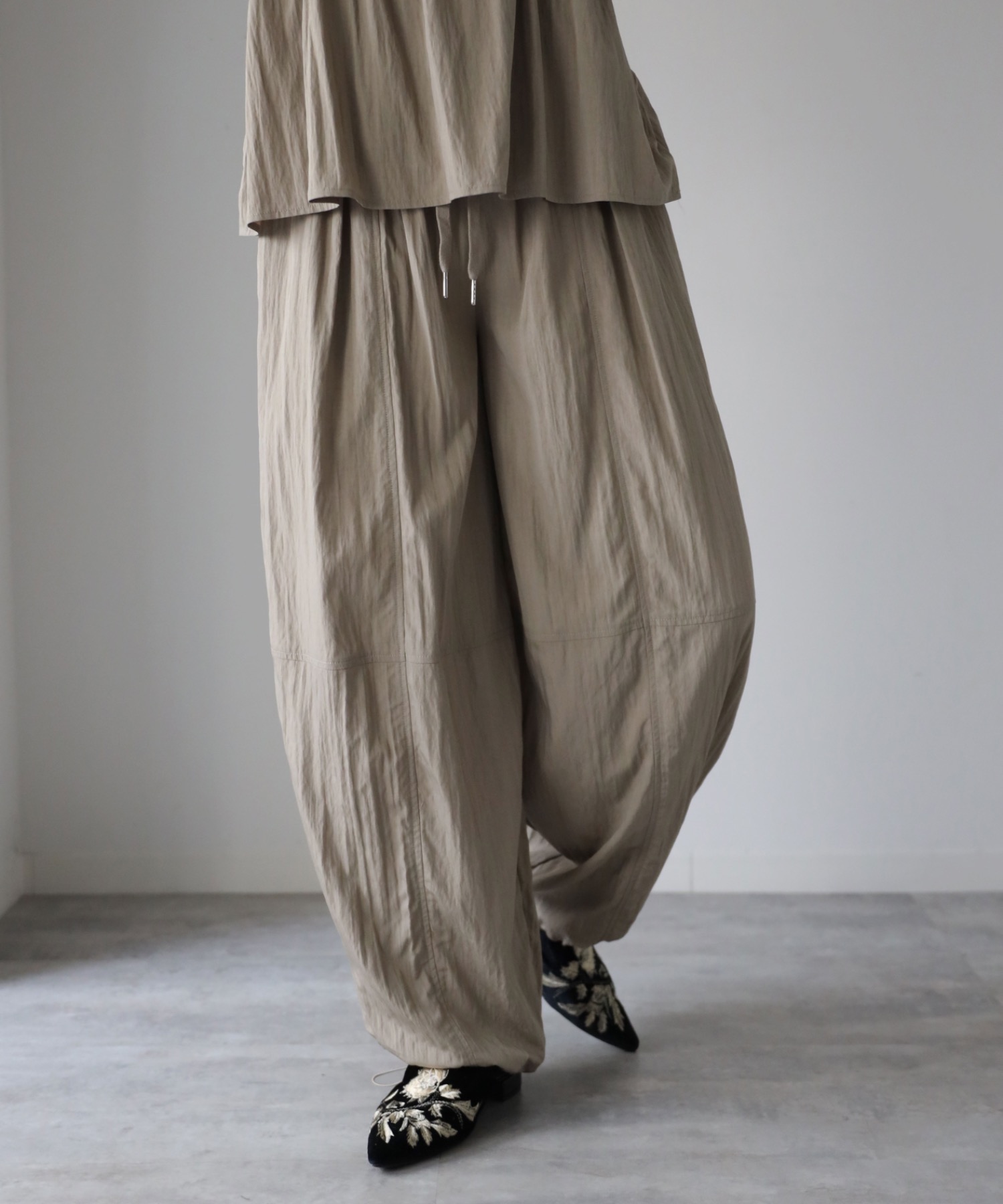 model：164cm.  着用サイズ：FREE