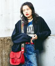 HYS LOGO pt ドロップショルダーリブJK