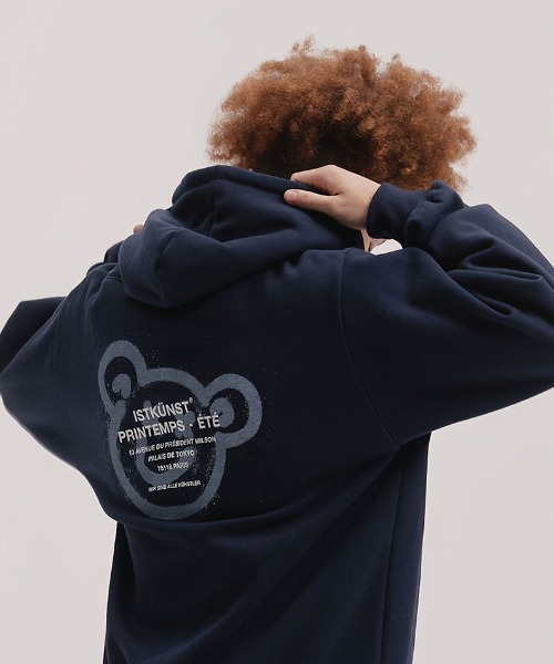 A'GEM/9 × .kom『ISTKUNST/イストクンスト』BEAR&SMILEY HOODIE/ベアー