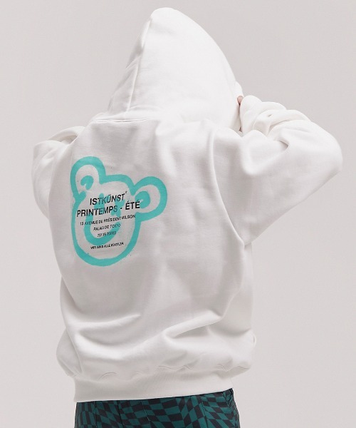 A'GEM/9 × .kom『ISTKUNST/イストクンスト』BEAR&SMILEY HOODIE/ベアー 