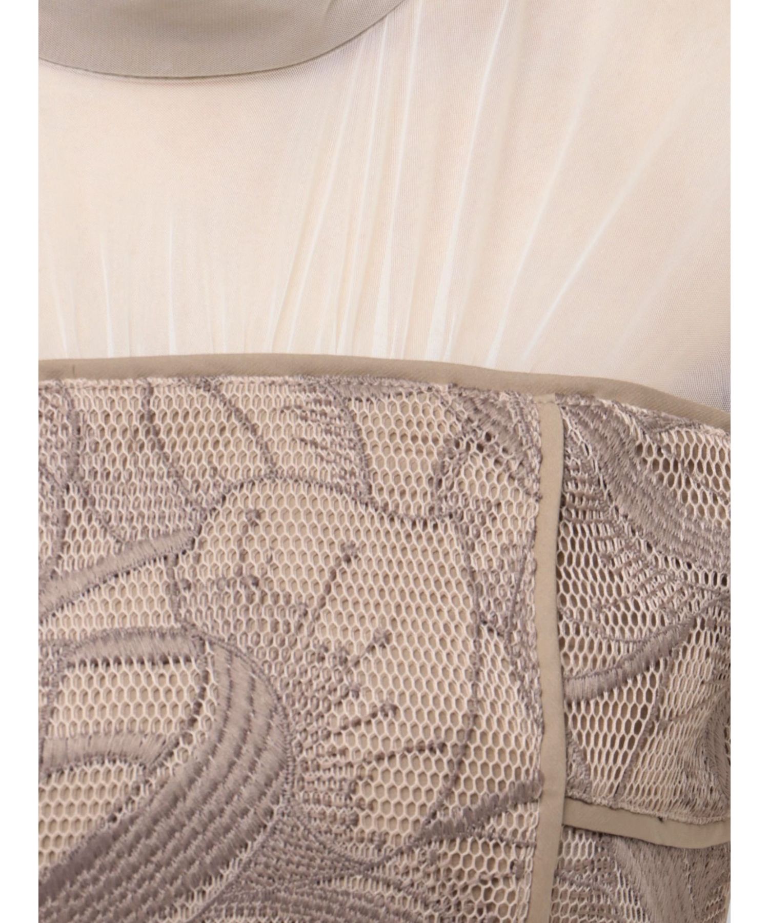 LADYメッシュエンブロイダリードレス