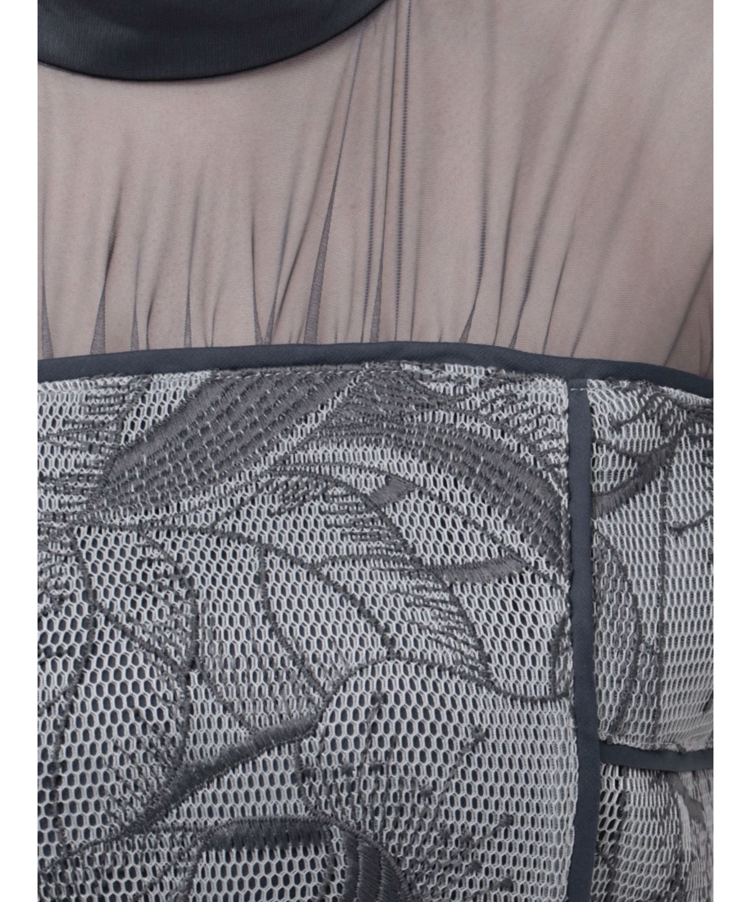 LADYメッシュエンブロイダリードレス