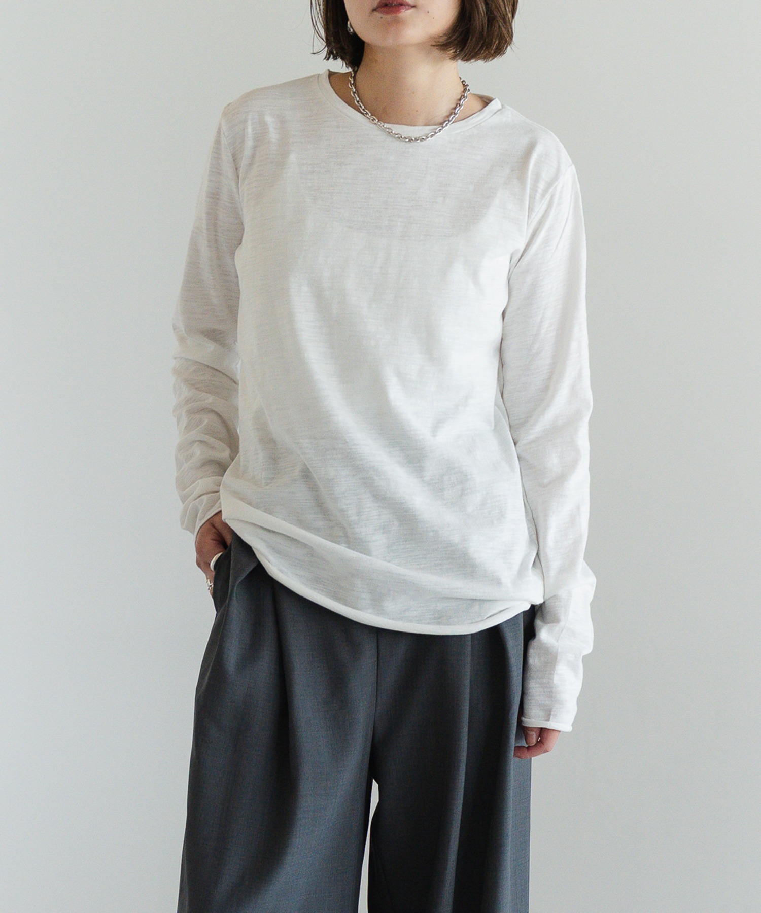 model：H158 着用サイズ：FREE