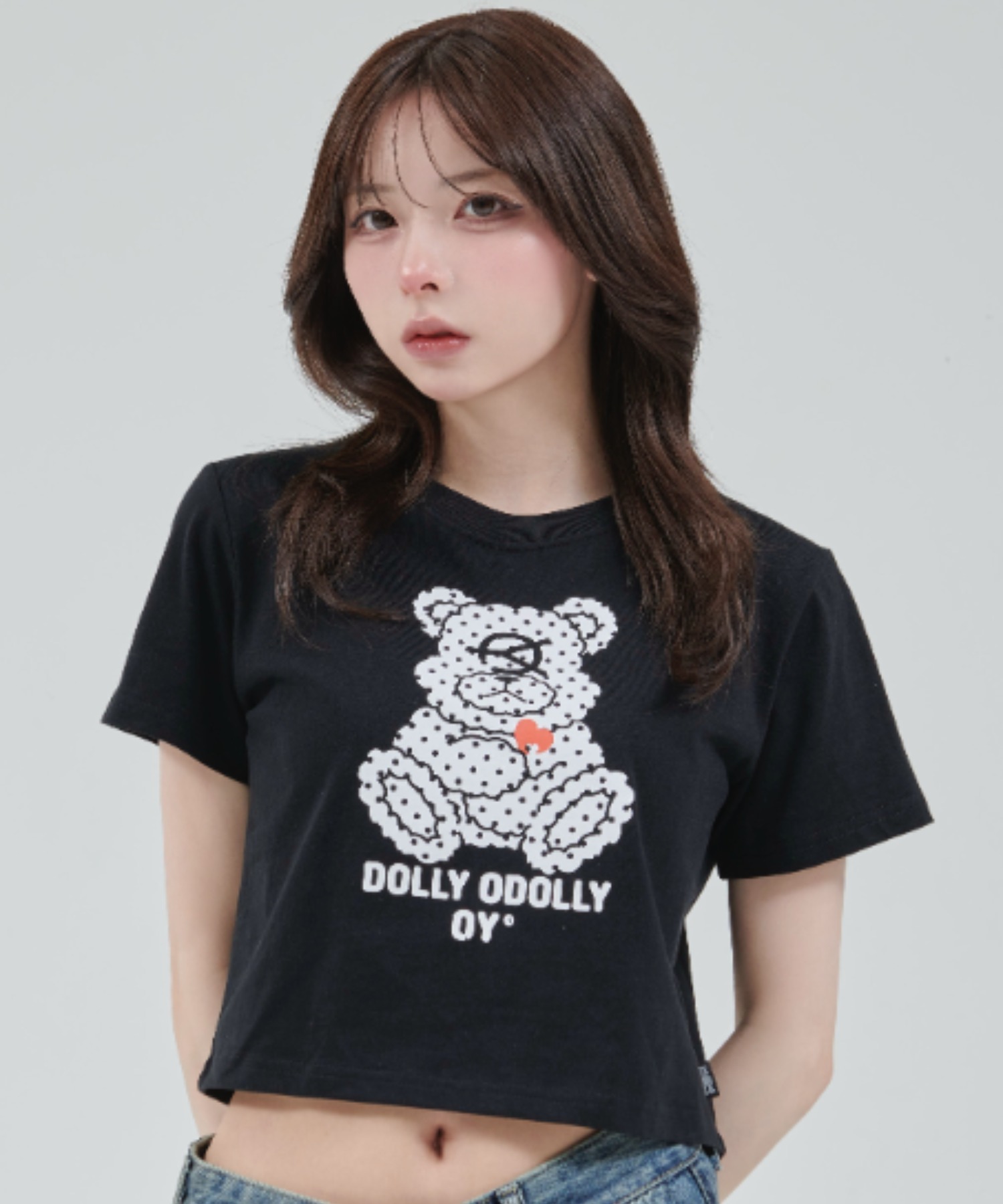 OY tシャツ 「OY/オーワイ」 ROUND NECK ZIPPER LOGO/ネックZIP
