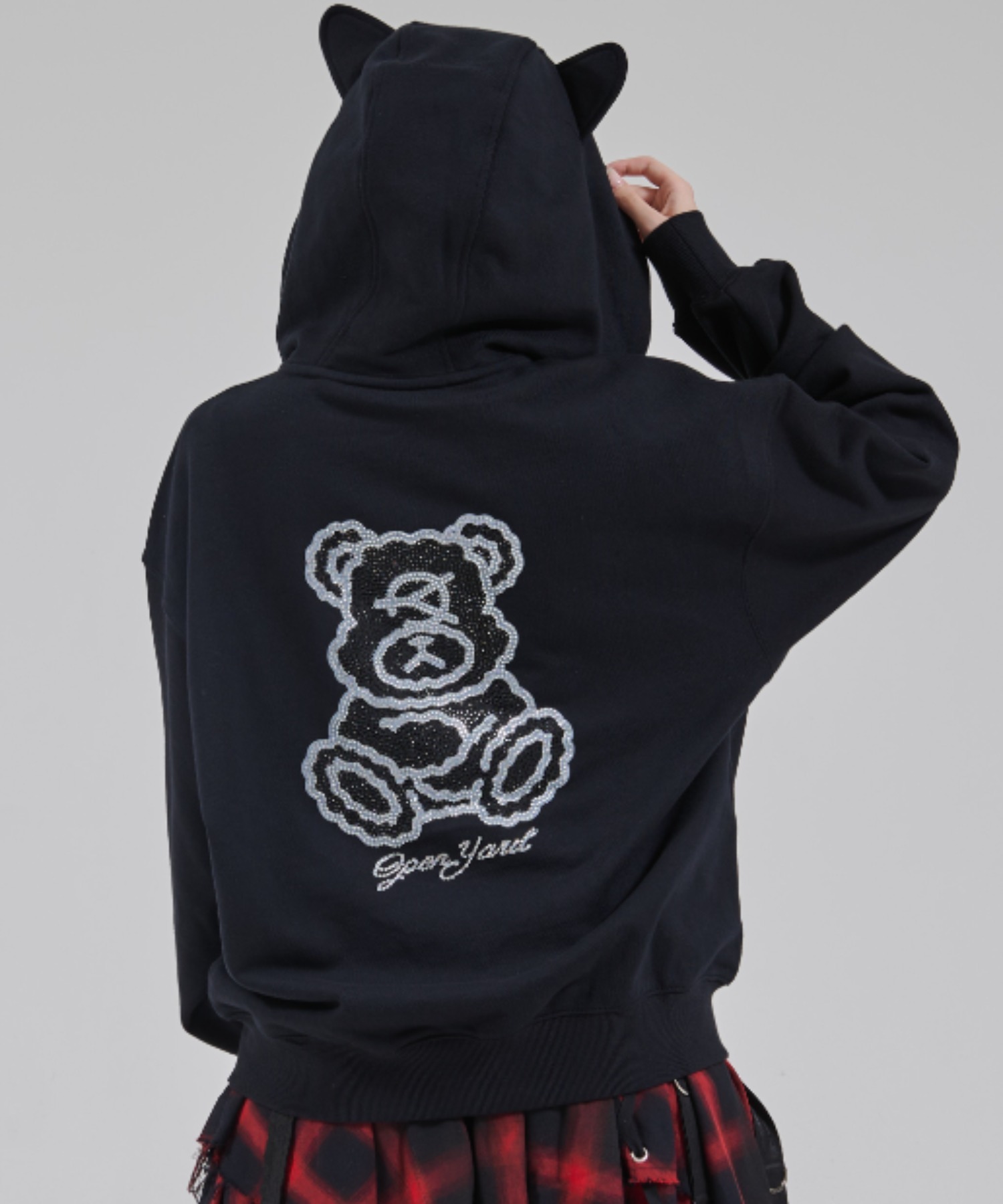 OY パーカー OY/オーワイ』DOLLY STONE EAR HOODIE ZIP UP/ドリーストーン