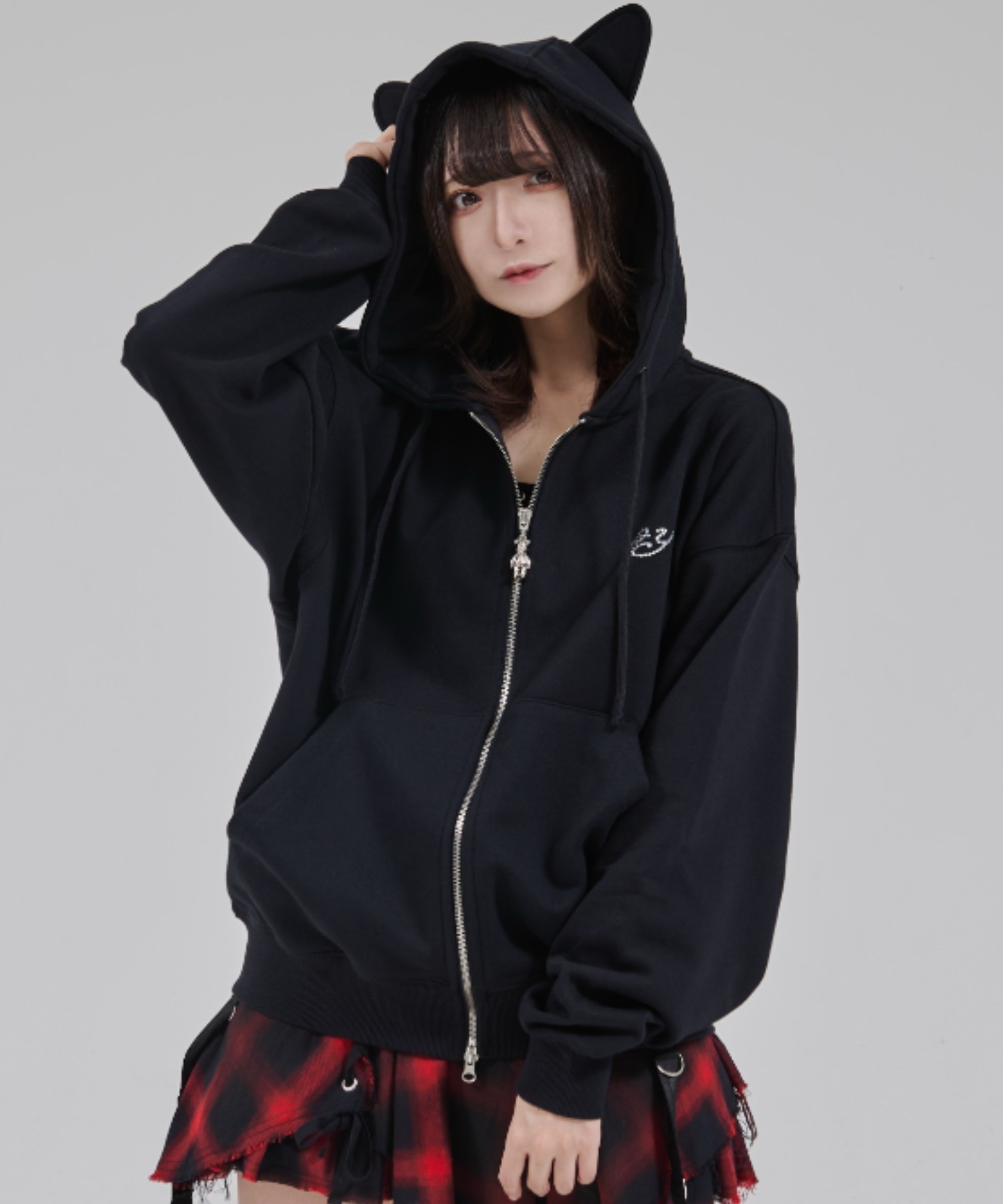 OY/オーワイ』DOLLY STONE EAR HOODIE ZIP UP/ドリーストーン イヤー