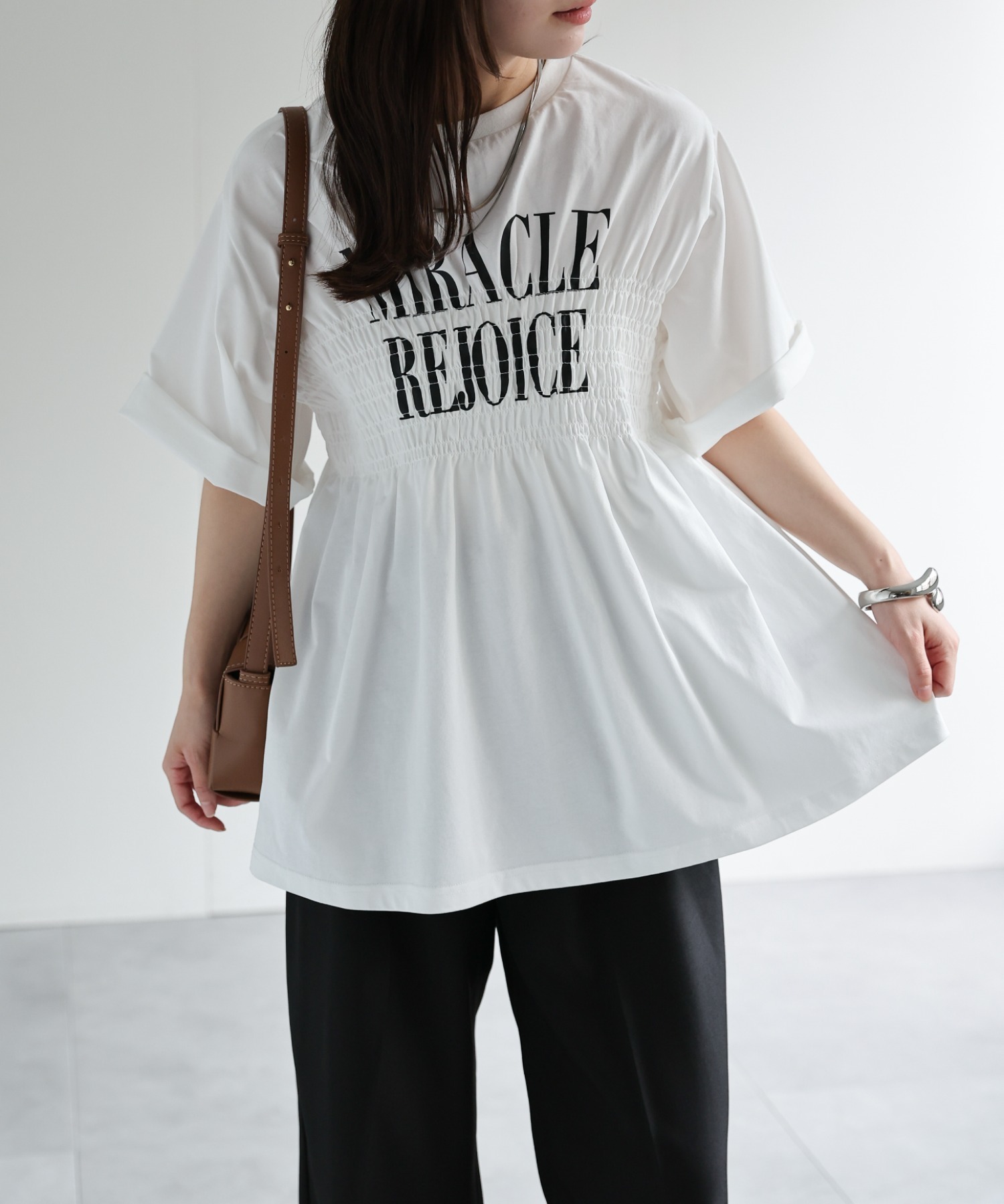 model：156cm 着用サイズ：FREE