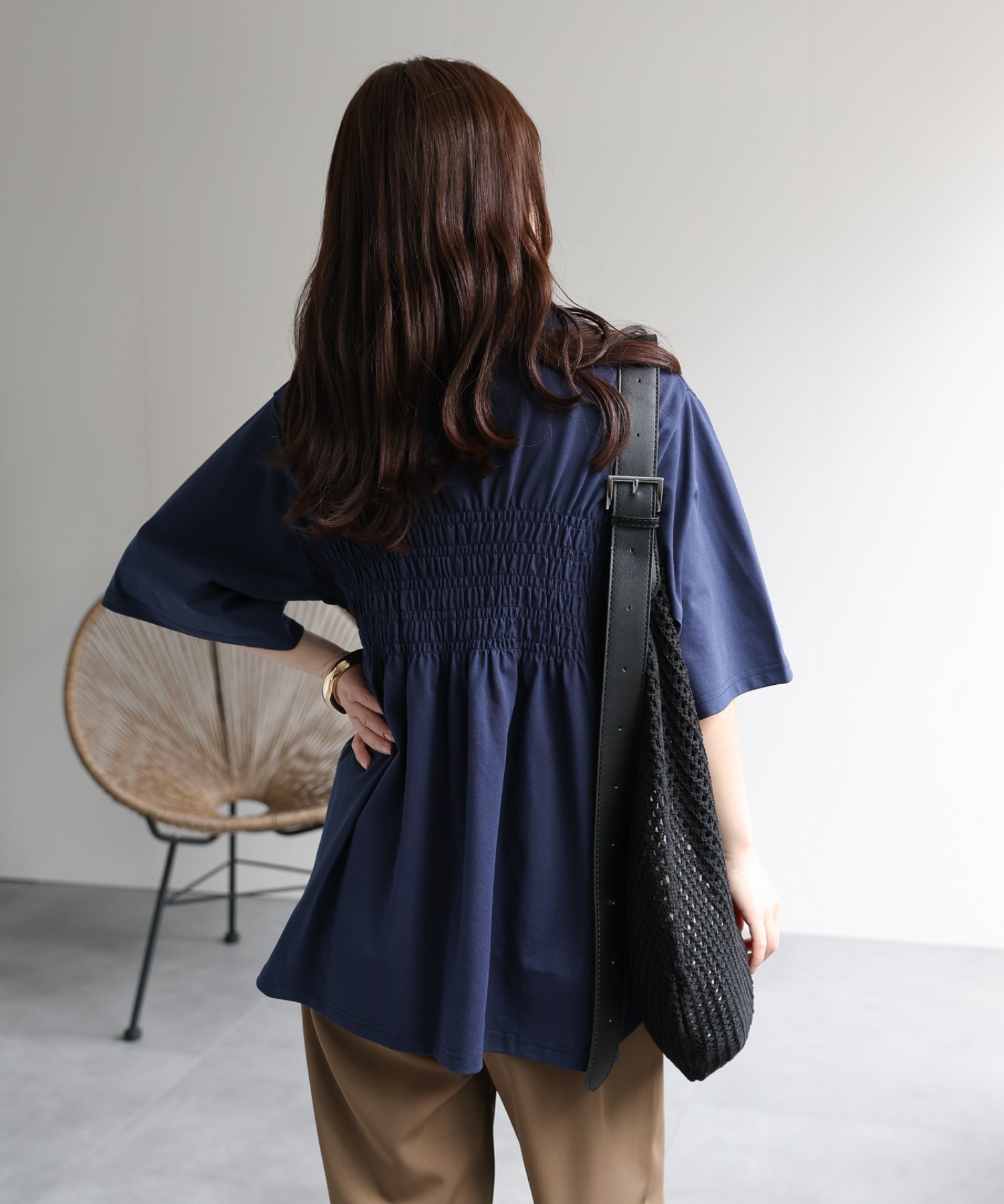 model：156cm 着用サイズ：FREE