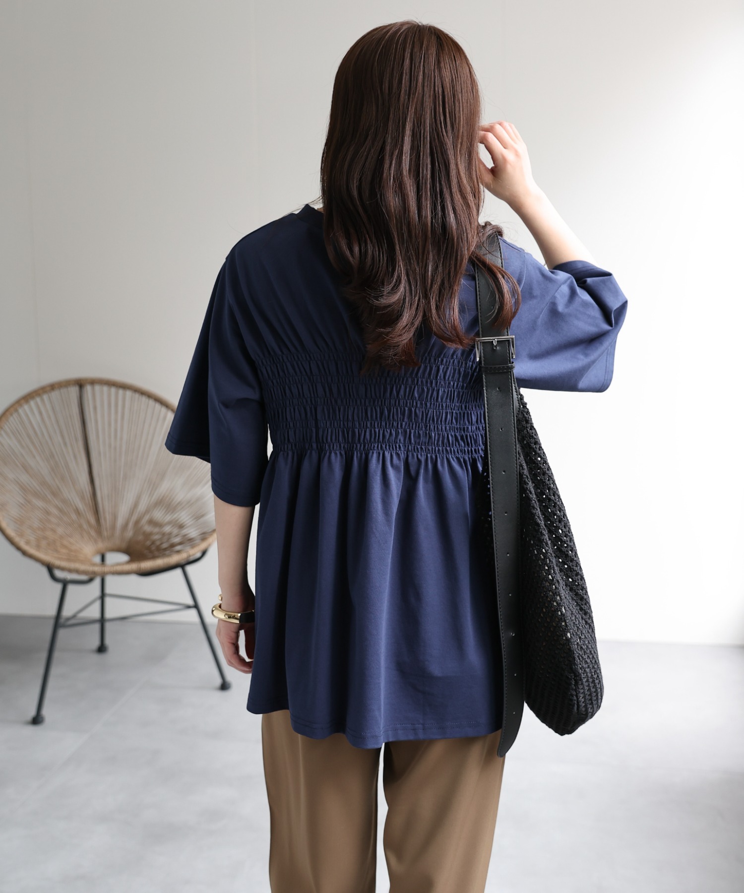 model：156cm 着用サイズ：FREE