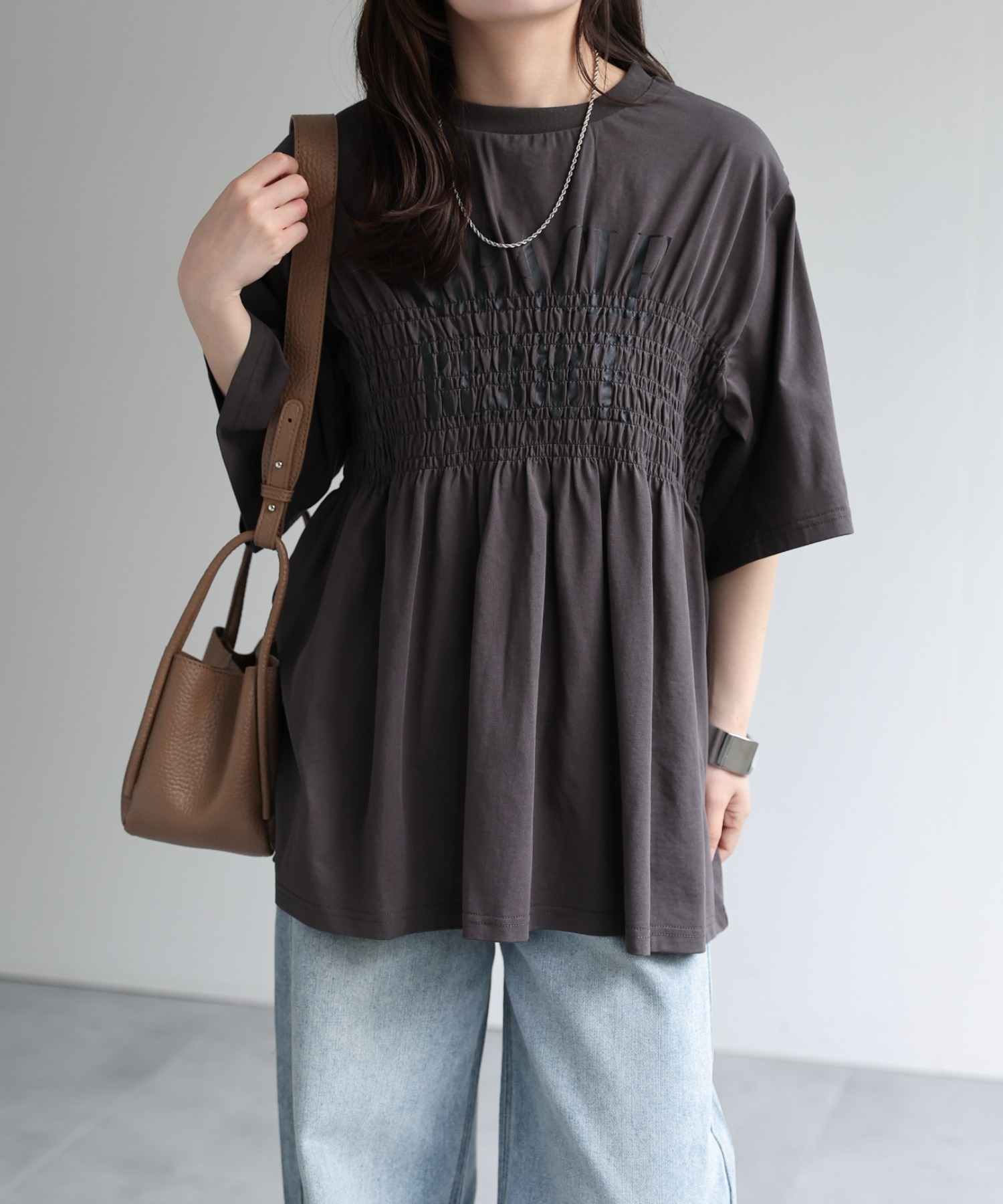 model：156cm 着用サイズ：FREE