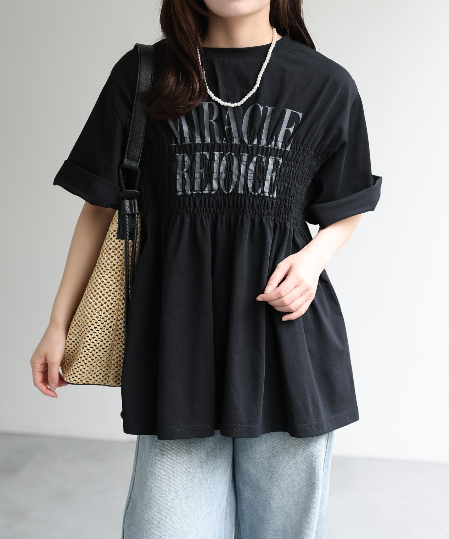 model：156cm 着用サイズ：FREE
