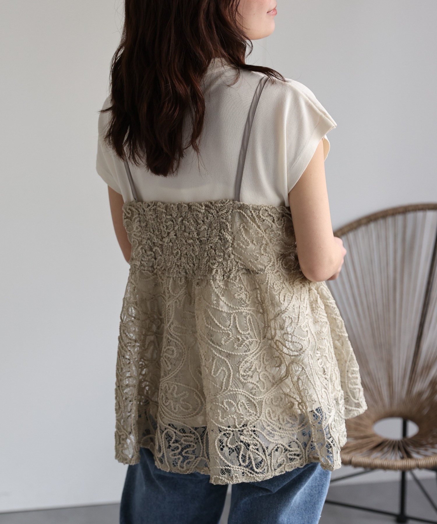 model：156cm 着用サイズ：FREE